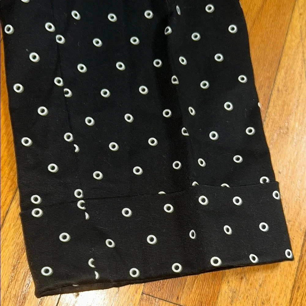 2x15 Rafaella Black and White Polka Dot Capris